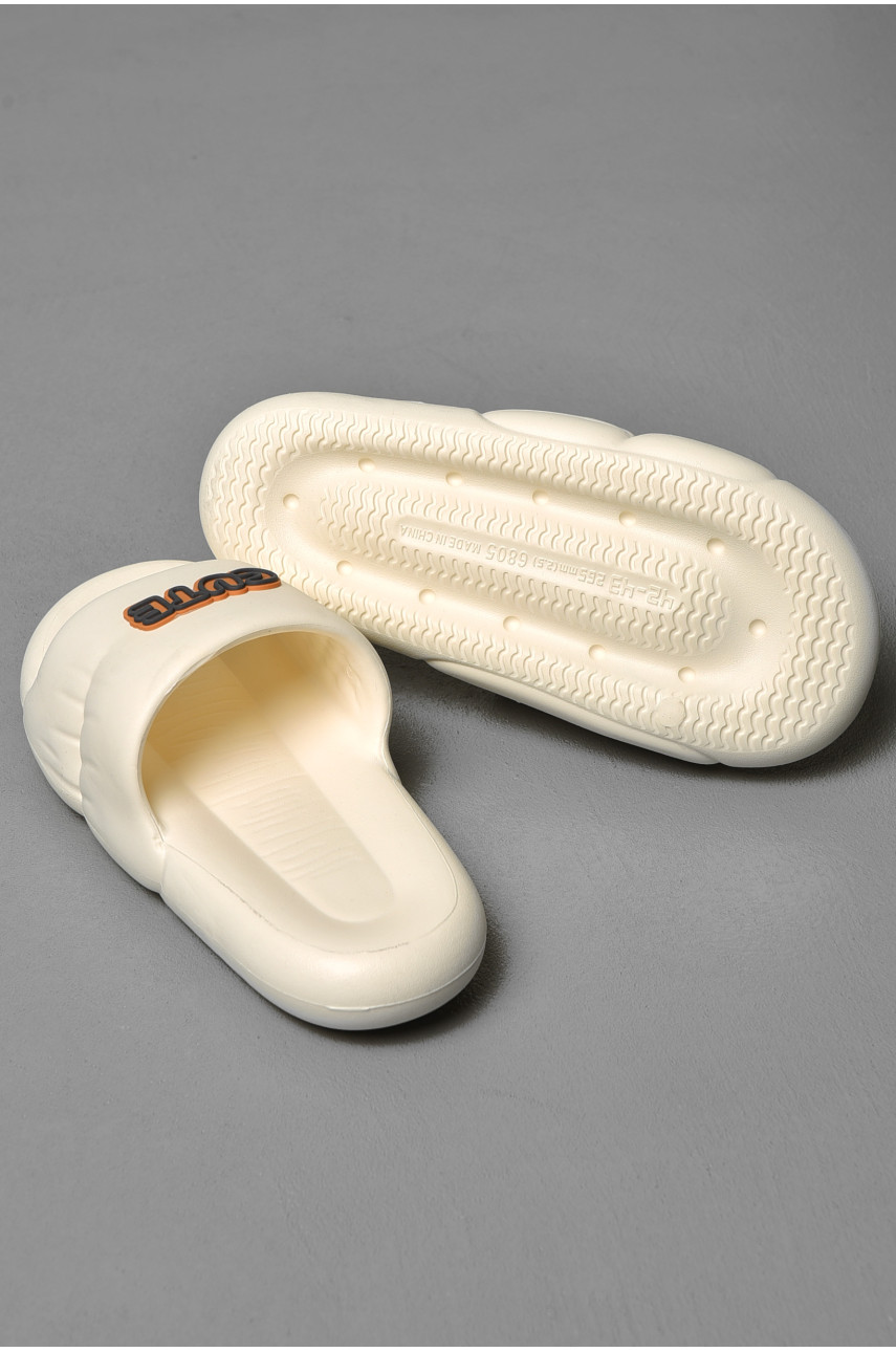 Шльопанці чоловічі піна білого кольору а-15 181505