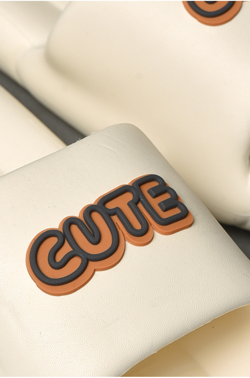 Шльопанці чоловічі піна білого кольору а-15 181505