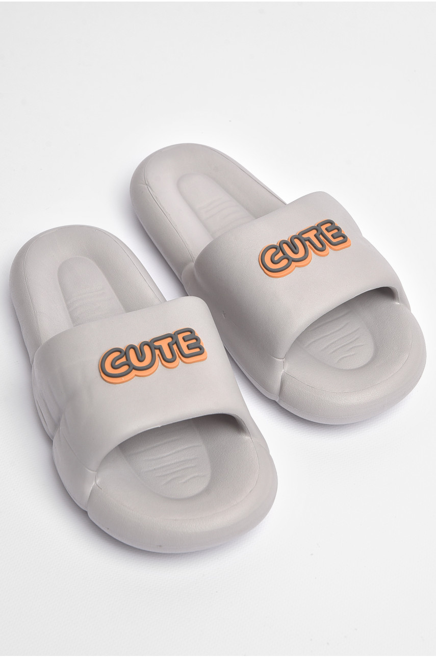 Шлепанцы мужские пена серого цвета а-15 181507