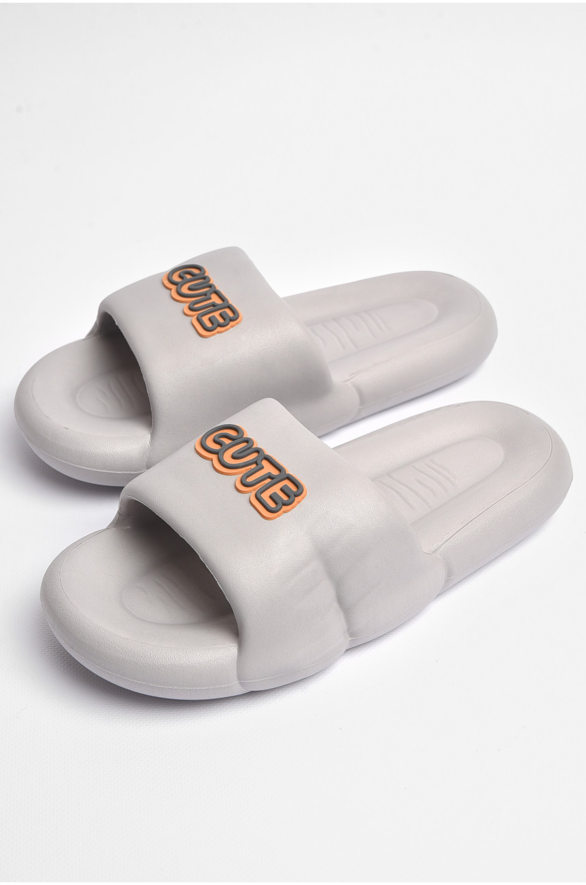 Шлепанцы мужские пена серого цвета а-15 181507