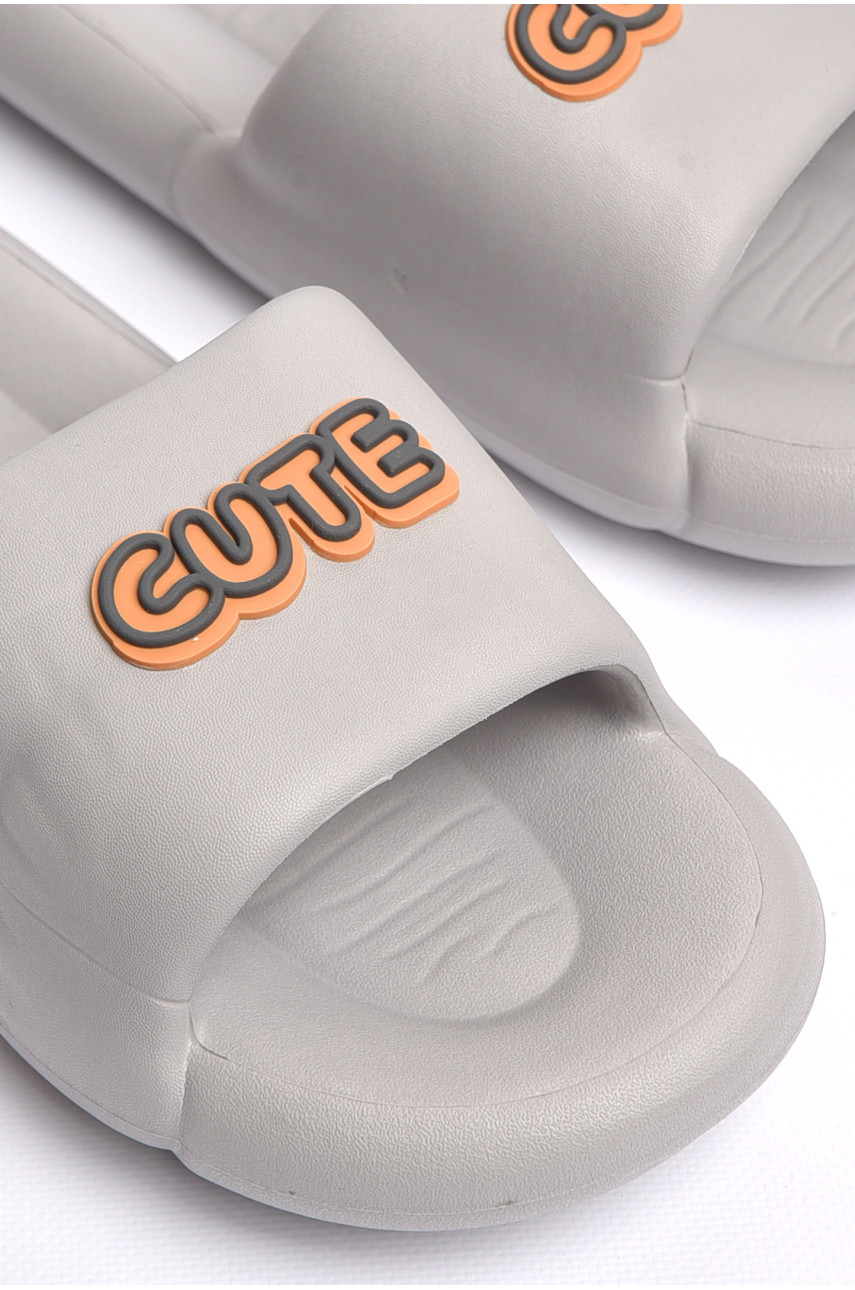 Шлепанцы мужские пена серого цвета а-15 181507