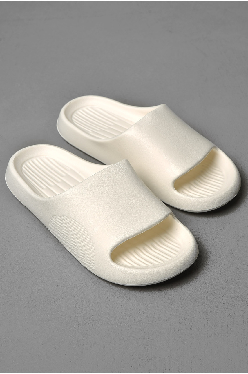 Шлепанцы мужские пена белого цвета а-12 181520