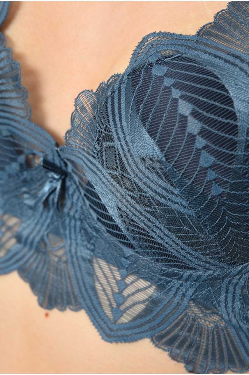 Комплект женский темно-голубого цвета чашка В А8168 181541