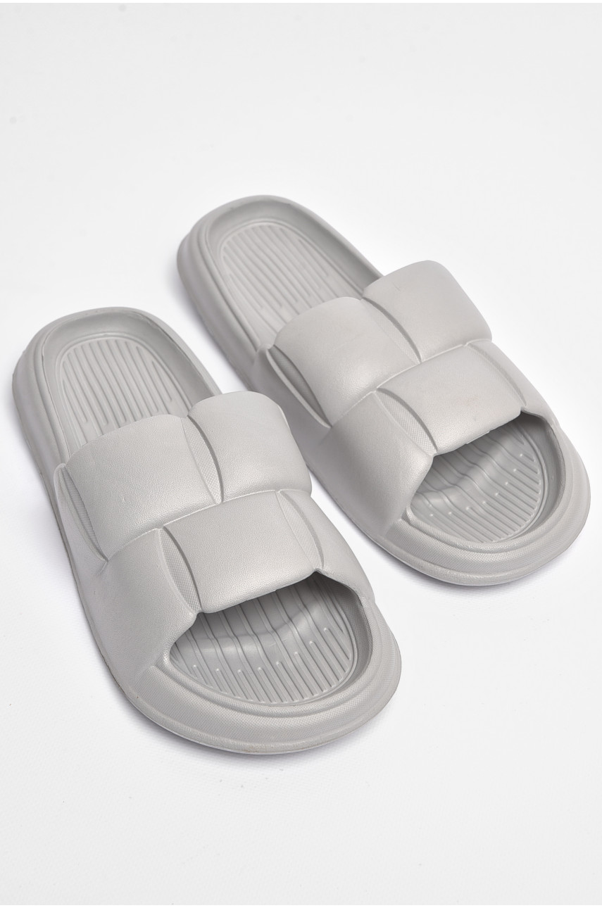 Шлепанцы мужские пена серого цвета а-24 181550