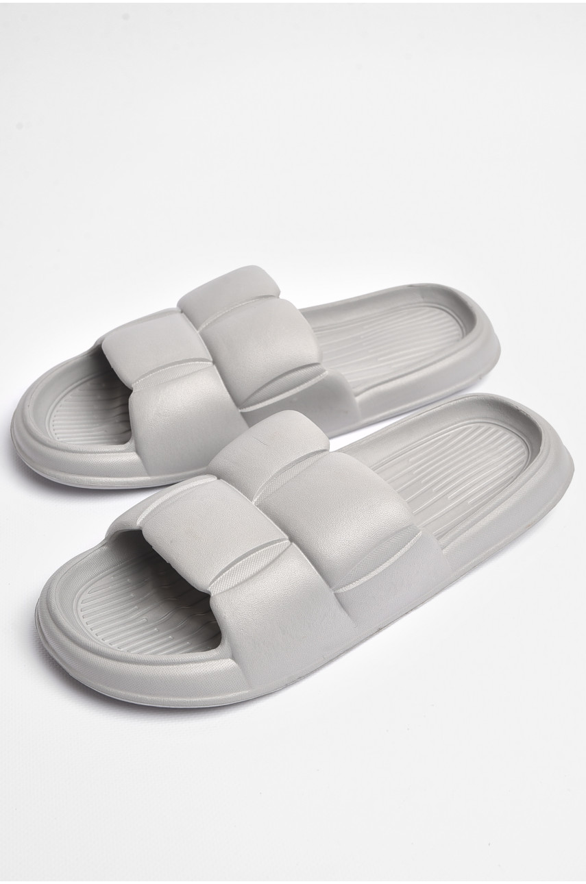 Шлепанцы мужские пена серого цвета а-24 181550