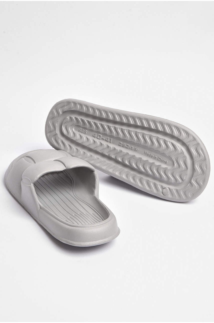 Шлепанцы мужские пена серого цвета а-24 181550