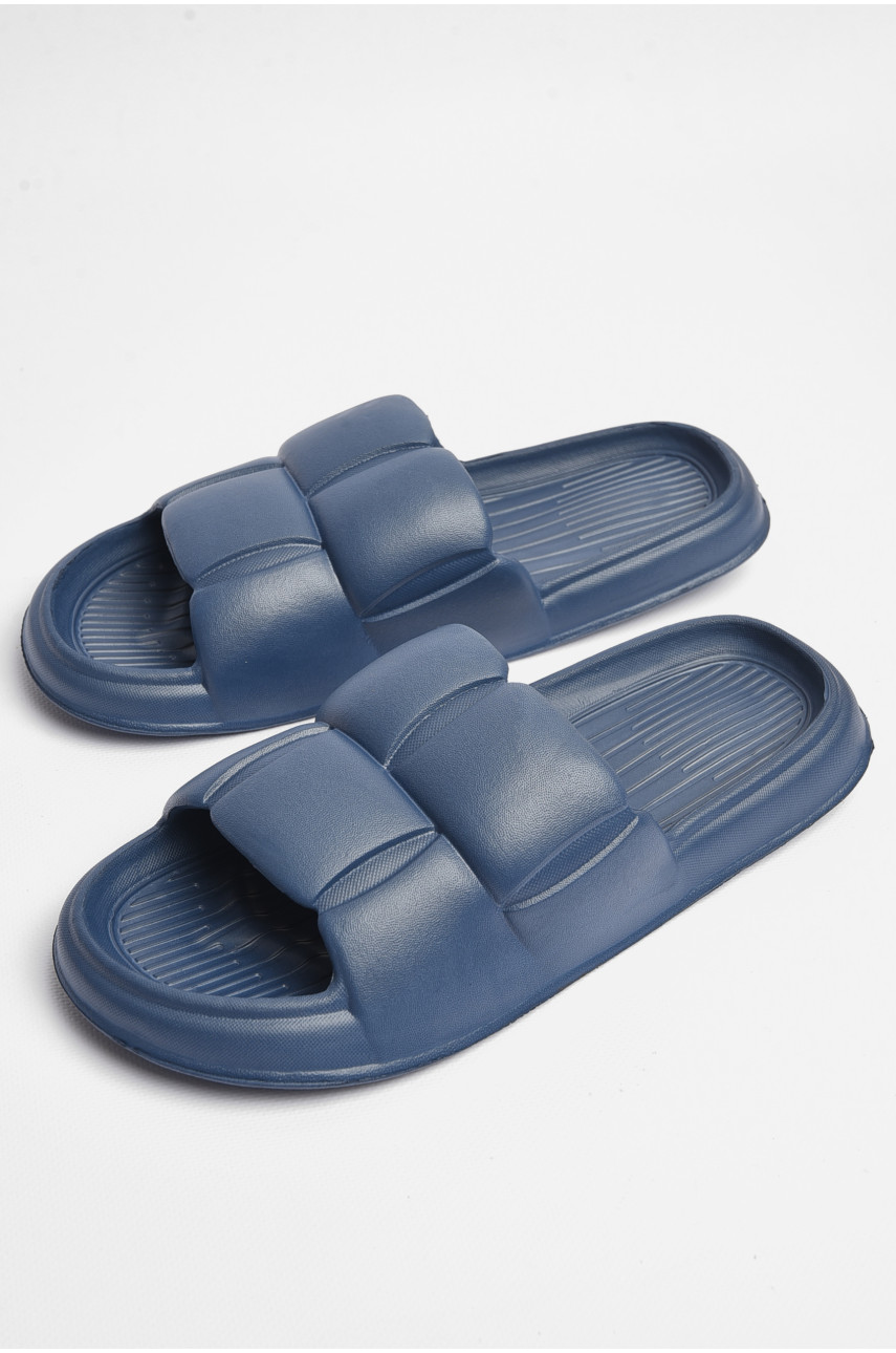 Шлепанцы мужские пена темно-синего цвета а-24 181552
