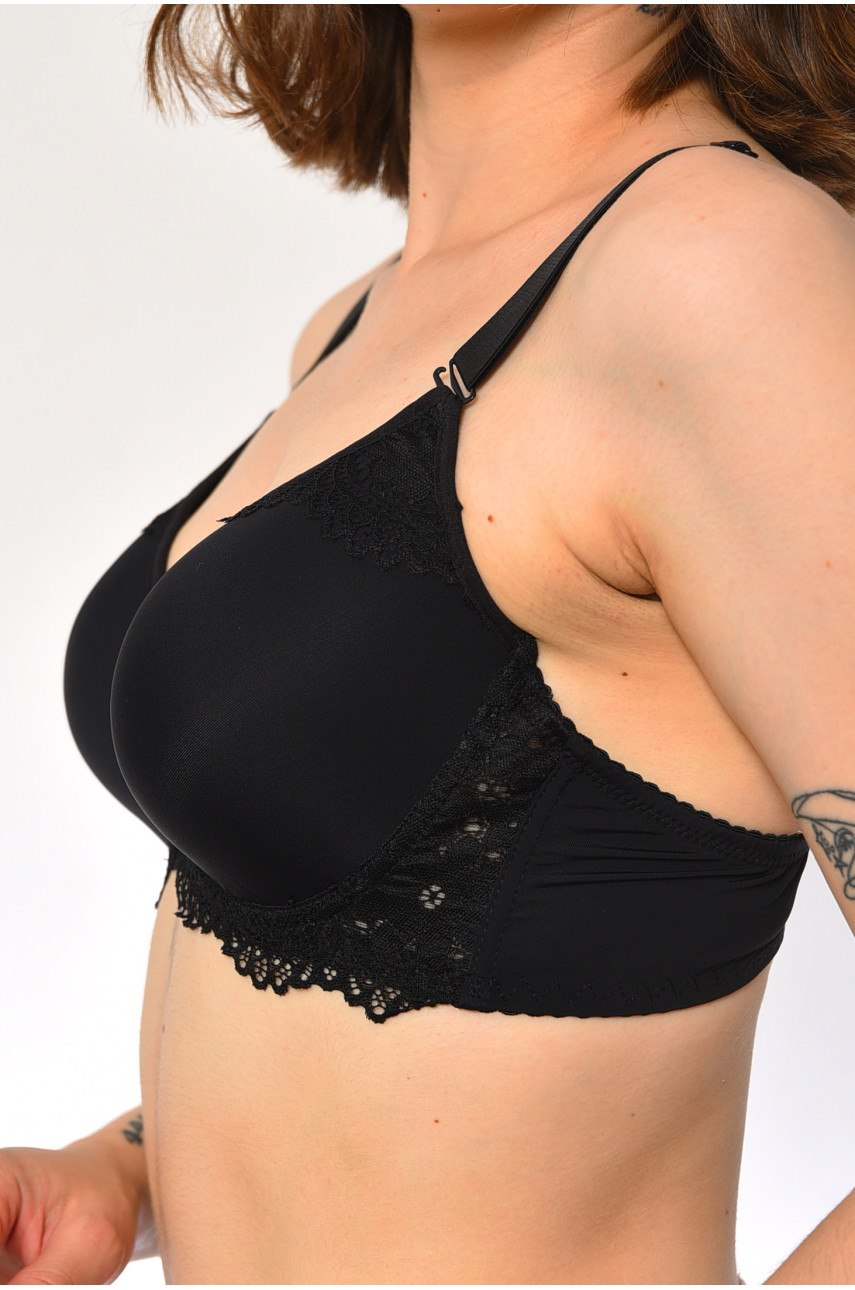 Бюстгальтер жіночий чорного кольору чашка D 8211 181559 Бюстгальтер жіночий чорного кольору чашка D 8211 181559