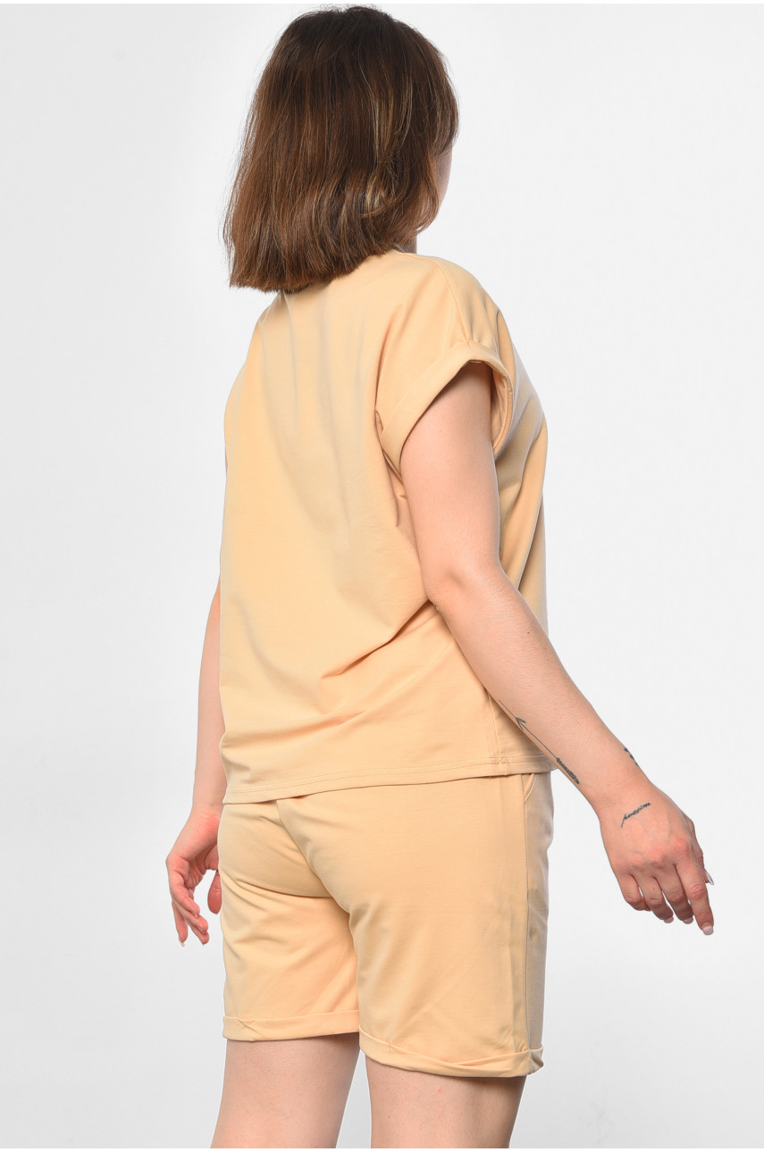 Костюм жіночий бежевого кольору 8005 181565 Костюм жіночий бежевого кольору 8005 181565