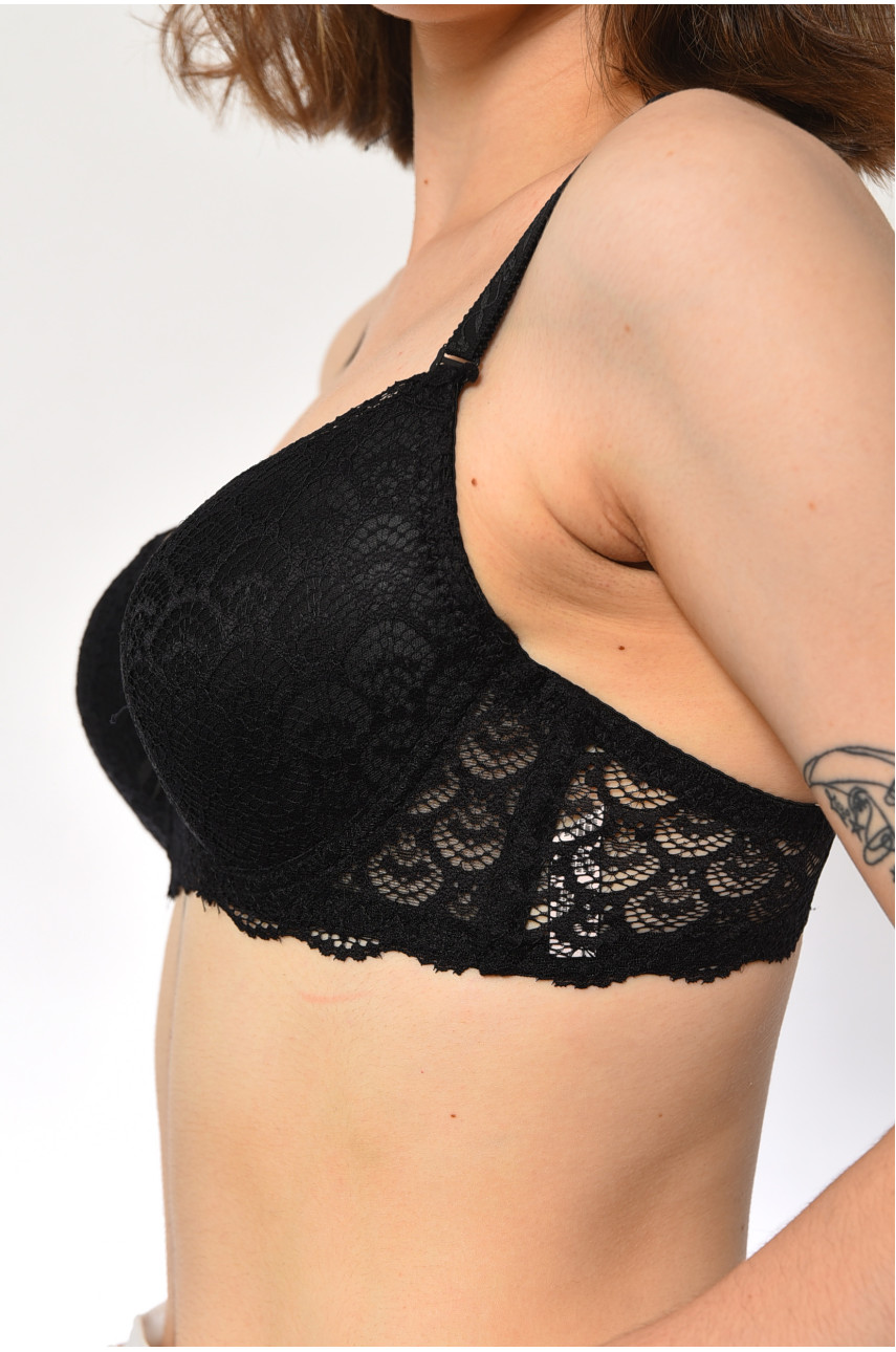 Бюстгальтер женский черного цвета чашка В 64021-1 181633