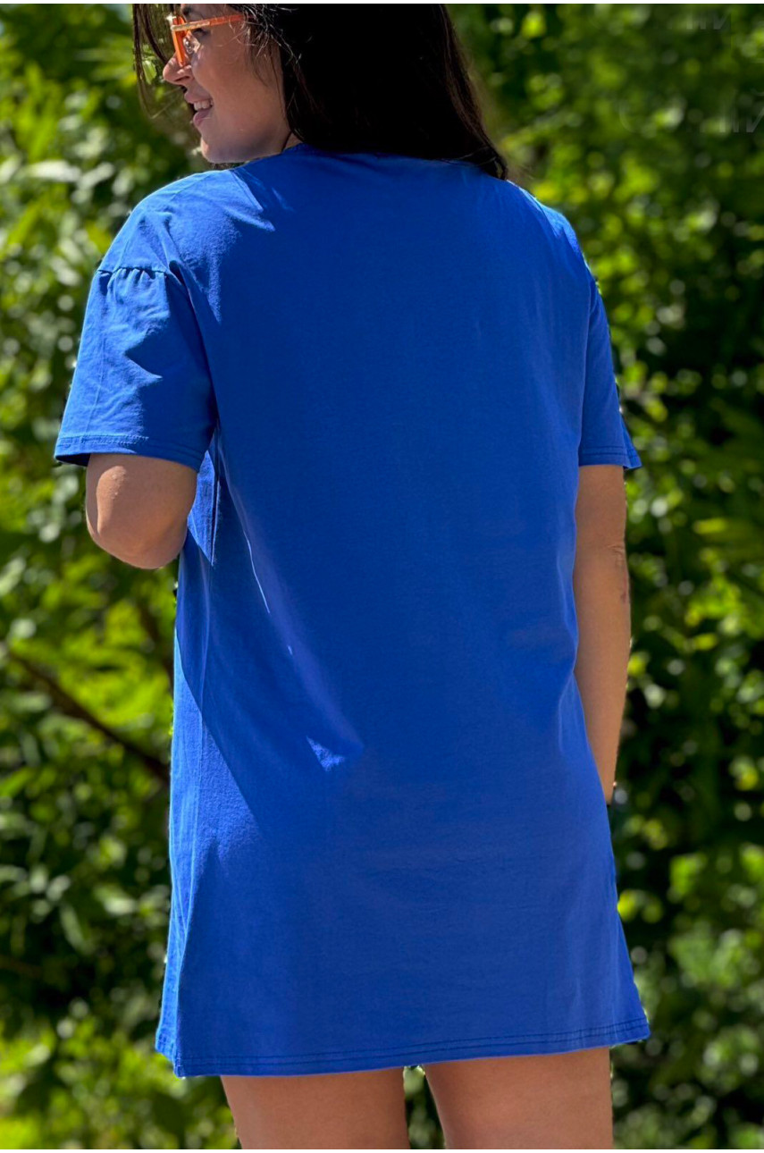 Туніка жіноча синього кольору 1001 181703 Туніка жіноча синього кольору 1001 181703