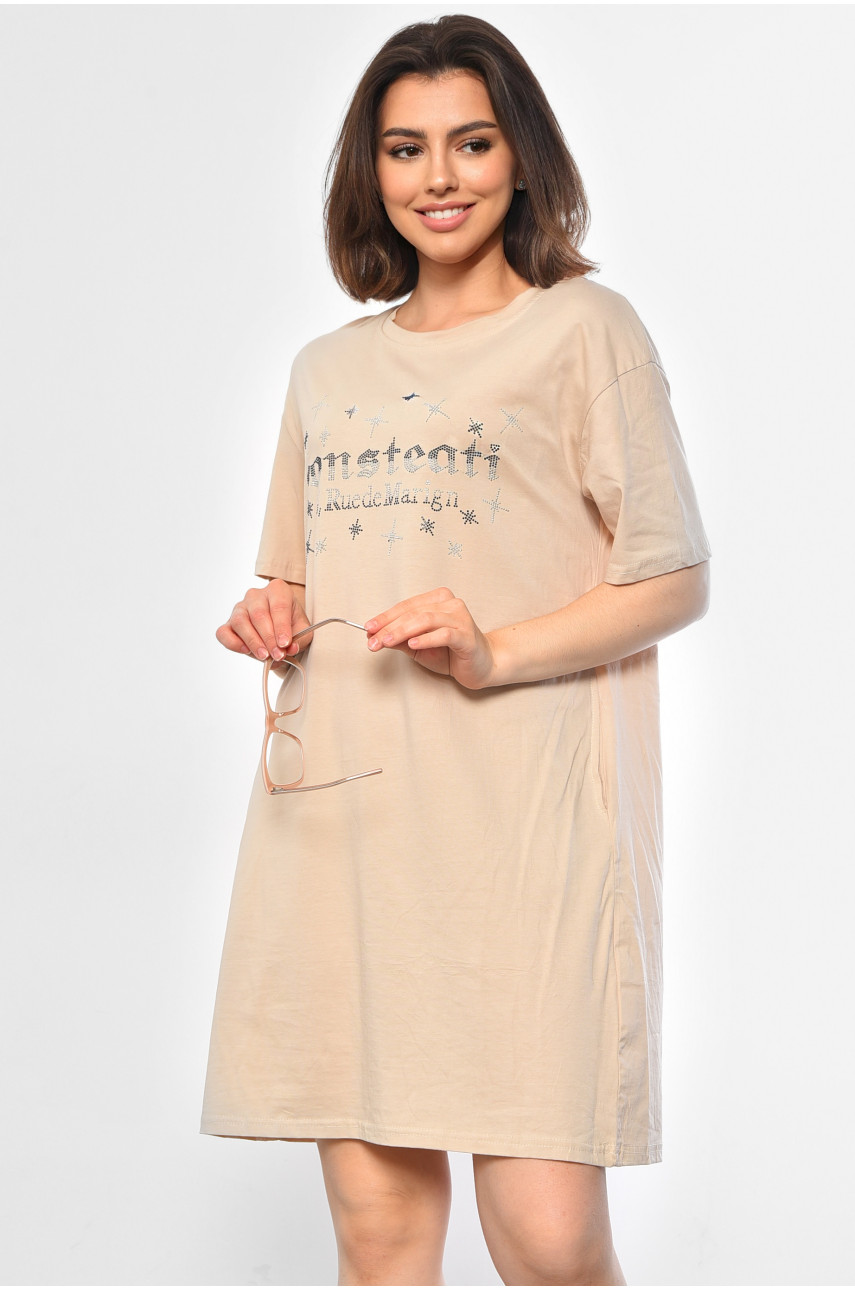 Туніка жіноча бежевого кольору 0562 181714 Туніка жіноча бежевого кольору 0562 181714