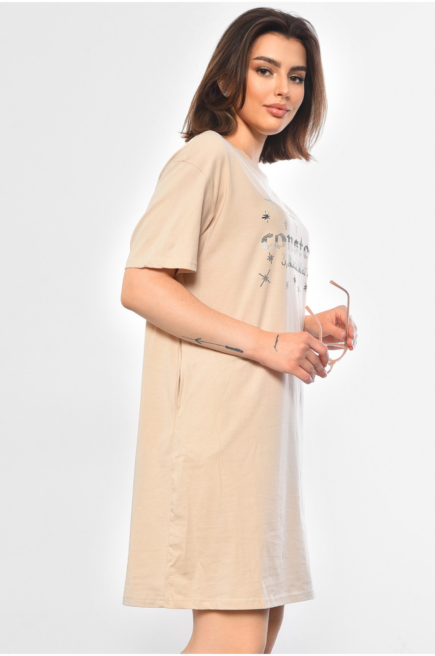 Туніка жіноча бежевого кольору 0562 181714 Туніка жіноча бежевого кольору 0562 181714