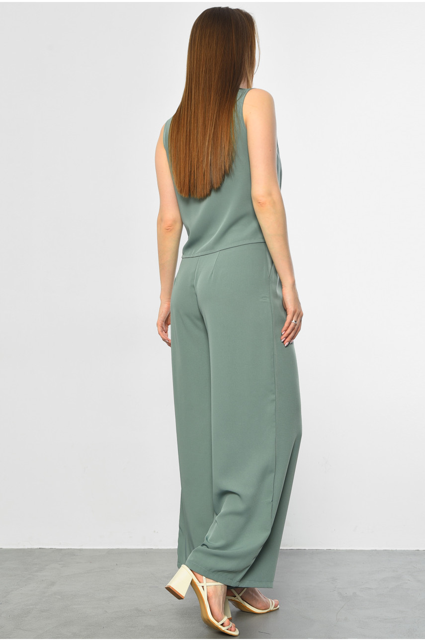 Костюм жіночий напівбатальний м'ятного кольору 603 181748