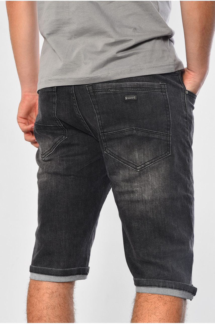 Шорти чоловічі джинсові темно-сірого кольору 1139 181799
