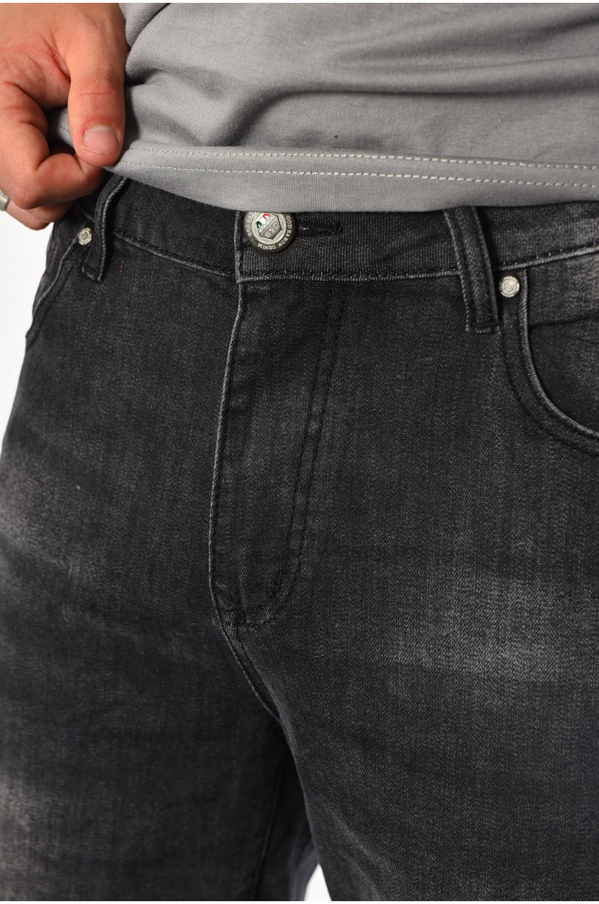 Шорти чоловічі джинсові темно-сірого кольору 1139 181799