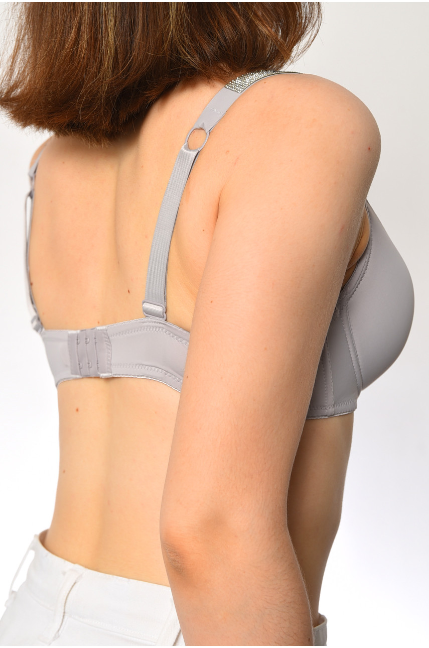 Бюстгальтер жіночий сiрого кольору чашка С 72863-6 181834