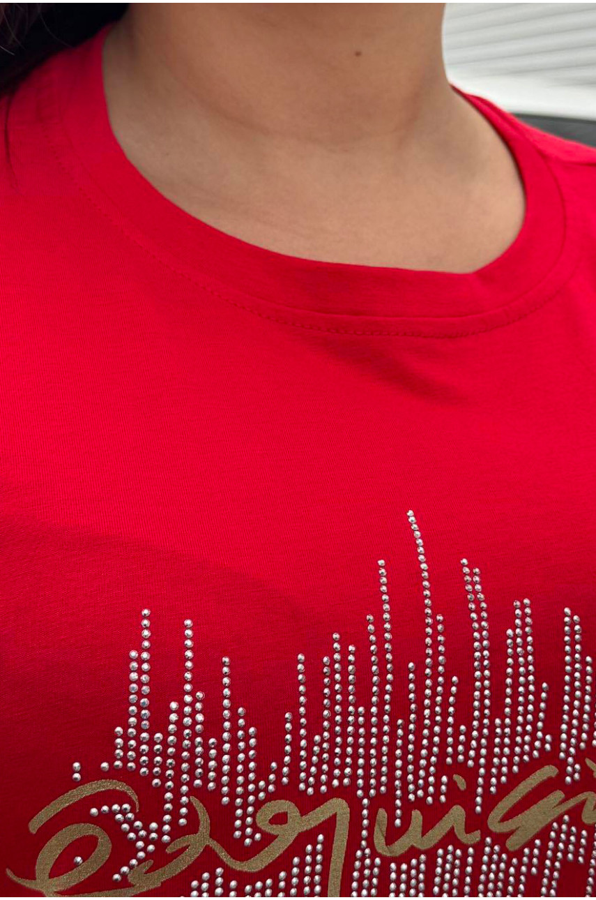 Туніка жіноча червоного кольору 566-1 181869 Туніка жіноча червоного кольору 566-1 181869