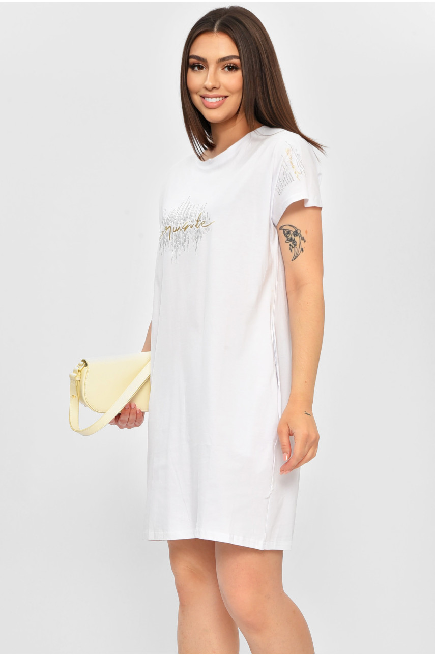 Туника женская белого цвета 566-1 181875