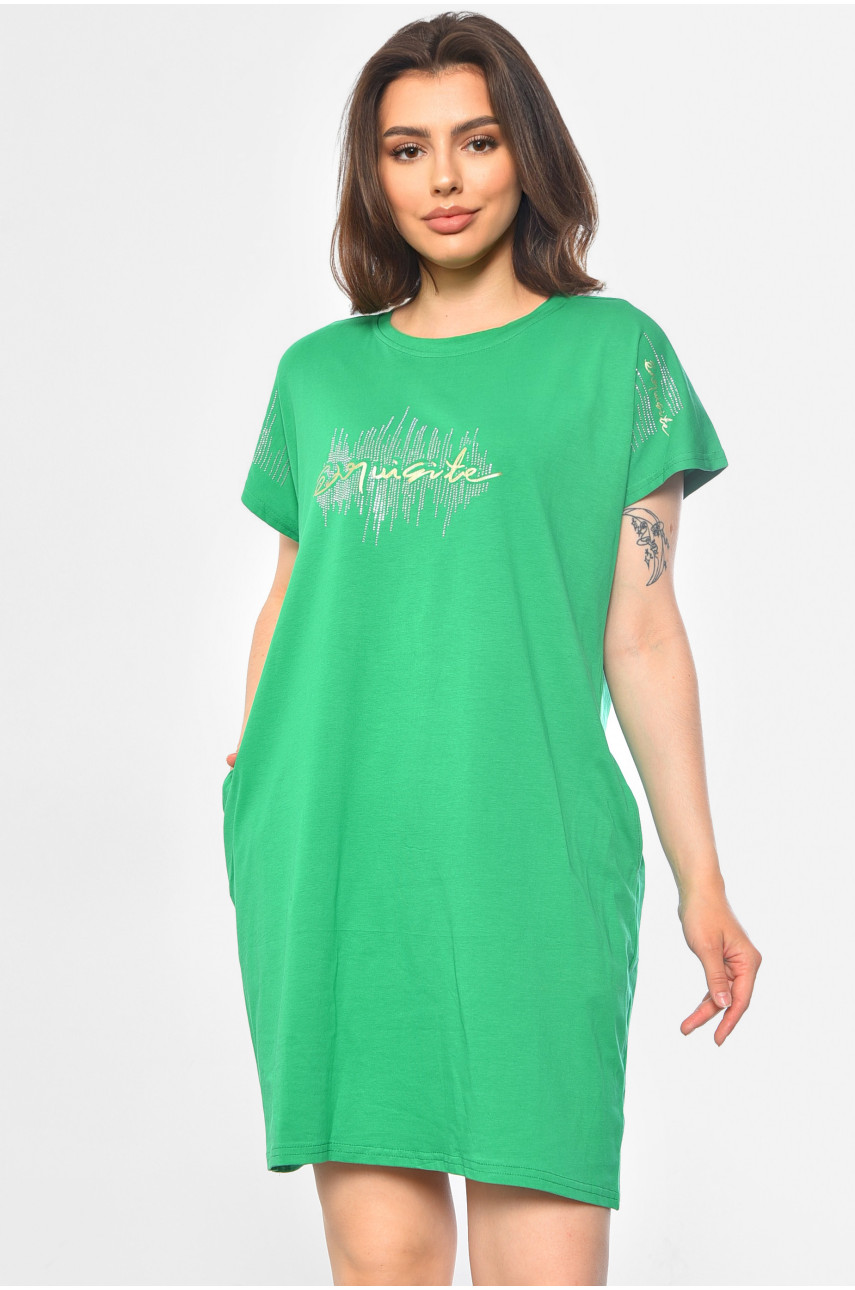 Туника женская зеленого цвета 566-1 181876 Туника женская зеленого цвета 566-1 181876