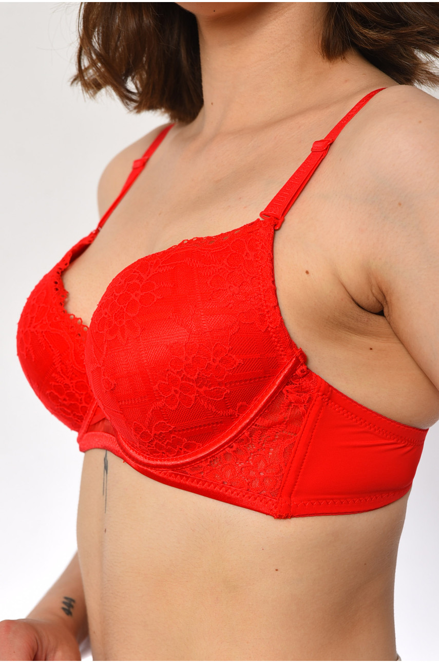 Бюстгальтер женский красного цвета чашка С 85639-6 181879