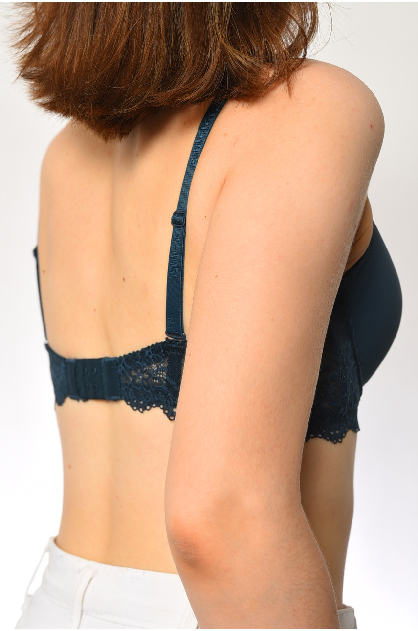 Бюстгальтер женский темно-зеленого цвета чашка С 85859-3 181881