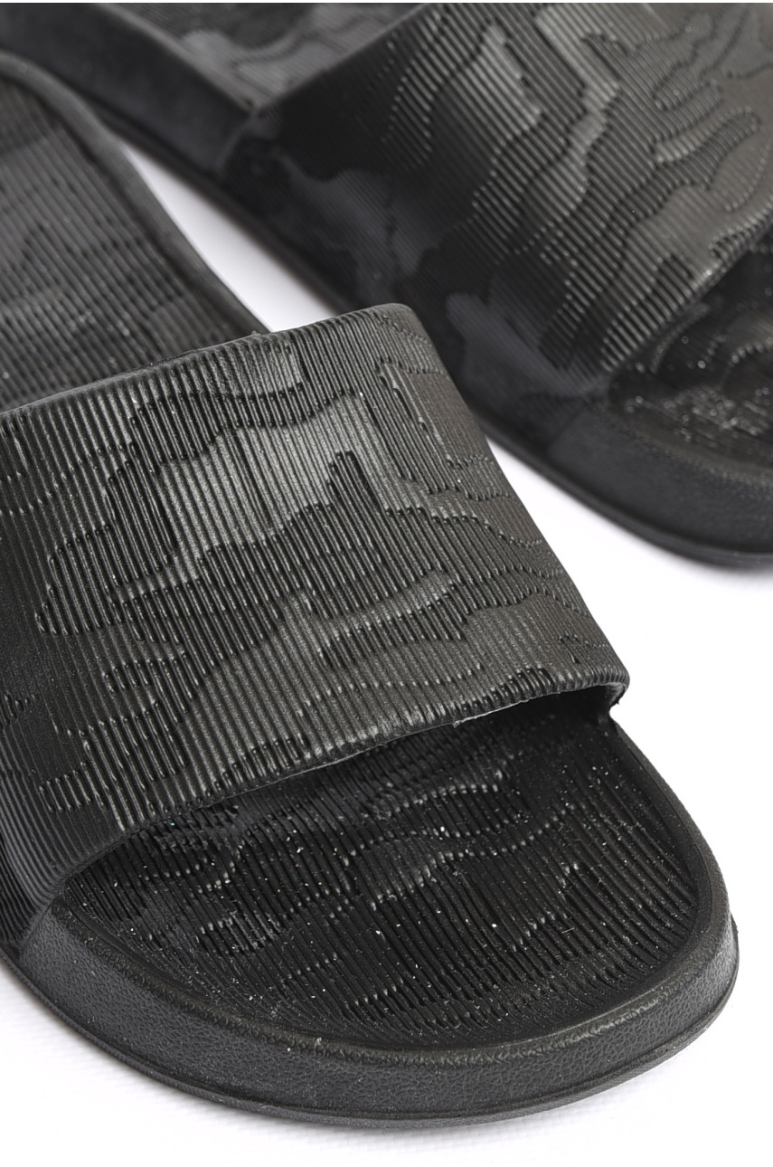 Шлепанцы мужские пена черного цвета 400 181984