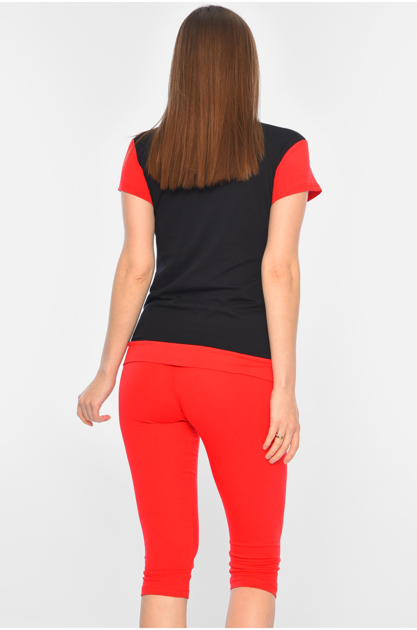 Піжама жіноча червоного кольору 7007 181996