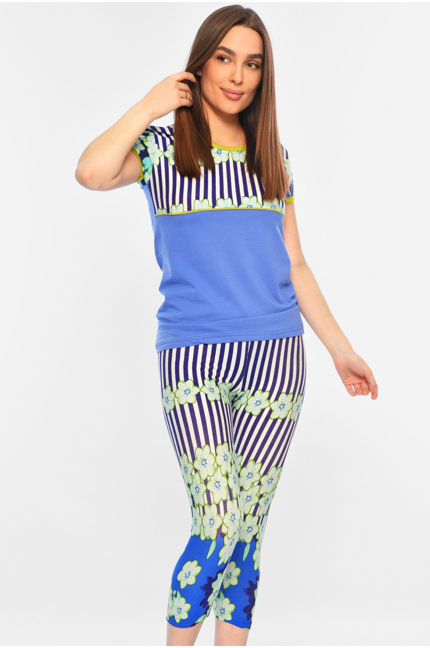 Піжама жіноча синього кольору 6924 182033