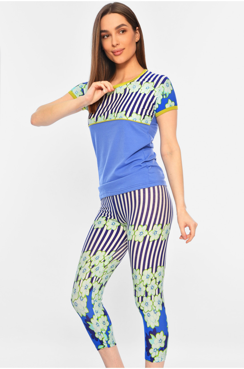 Піжама жіноча синього кольору 6924 182033