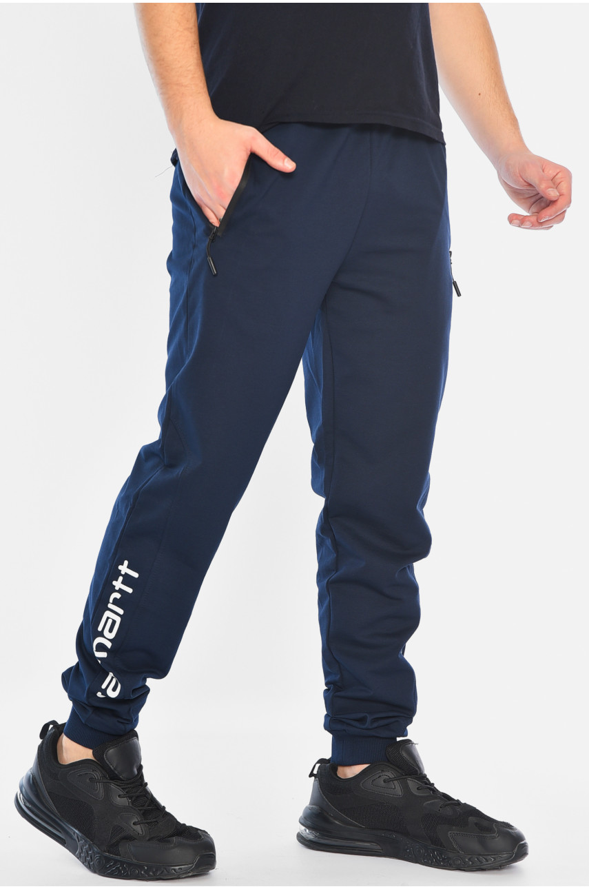 Спортивні штани чоловічі темно-синього кольору 0164 182048 Спортивні штани чоловічі темно-синього кольору 0164 182048