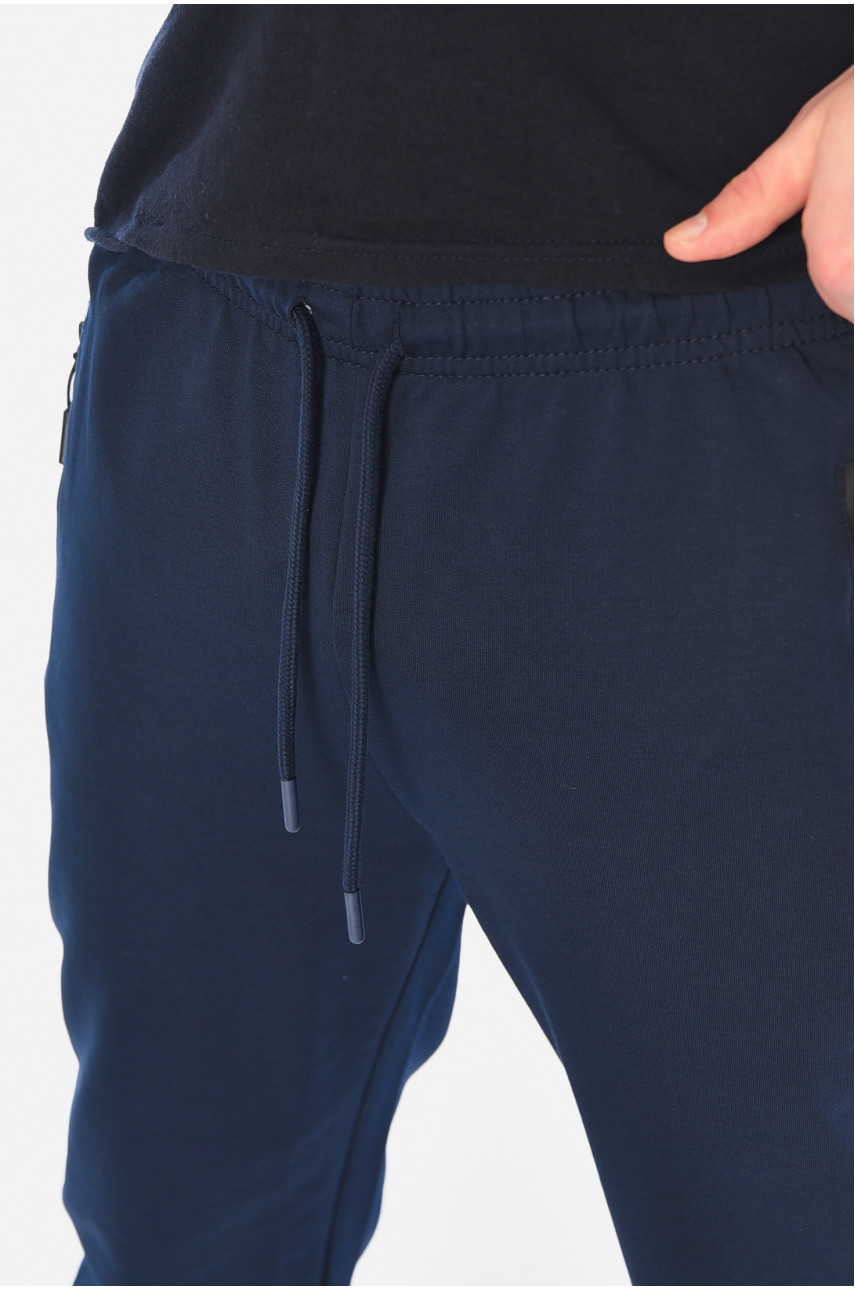 Спортивні штани чоловічі темно-синього кольору 0164 182048 Спортивні штани чоловічі темно-синього кольору 0164 182048