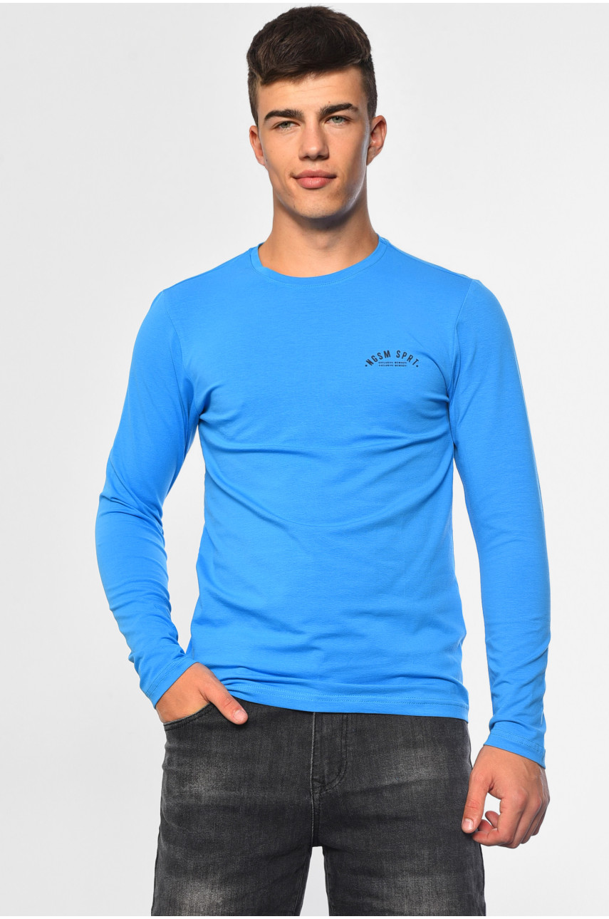 Світшот чоловічий блакиного кольору М9311К 182058 Світшот чоловічий блакиного кольору М9311К 182058