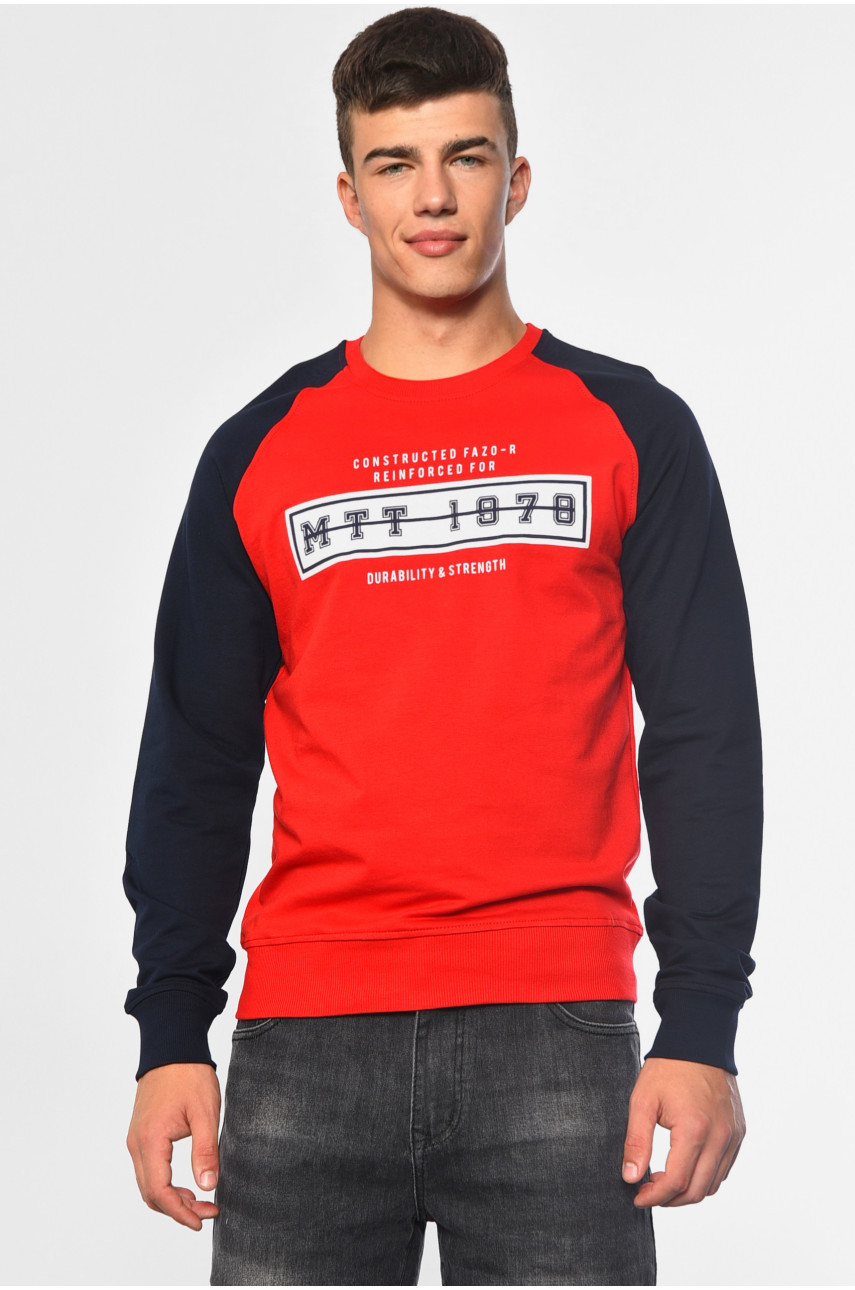 Світшот чоловічий червоного кольору 888 182069