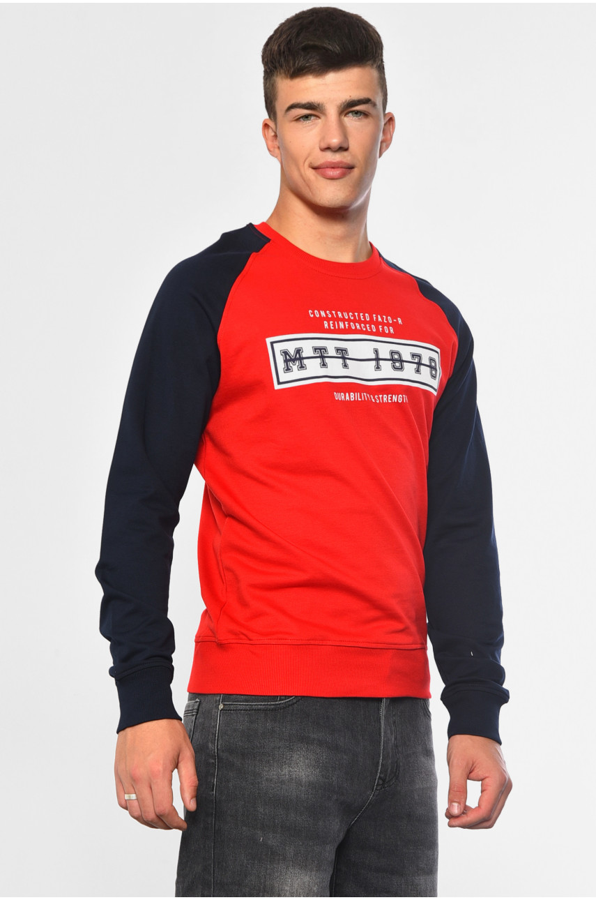 Світшот чоловічий червоного кольору 888 182069