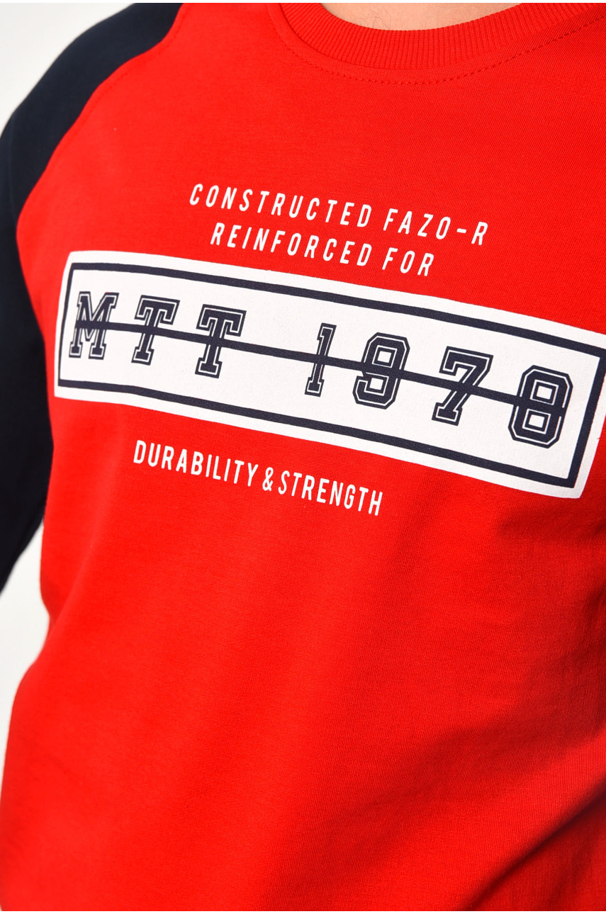 Світшот чоловічий червоного кольору 888 182069