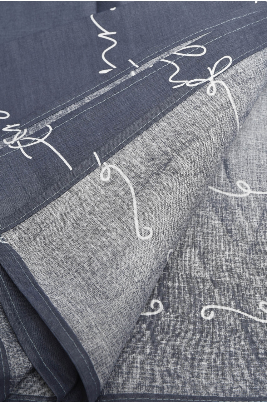 Комплект постельного белья темно-синего цвета евро 869 182087