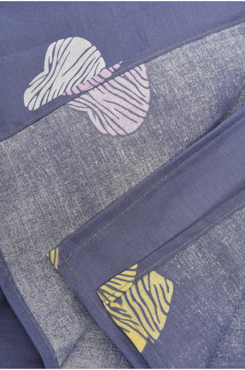 Комплект постельного белья синего цвета двуспальный 227 182094