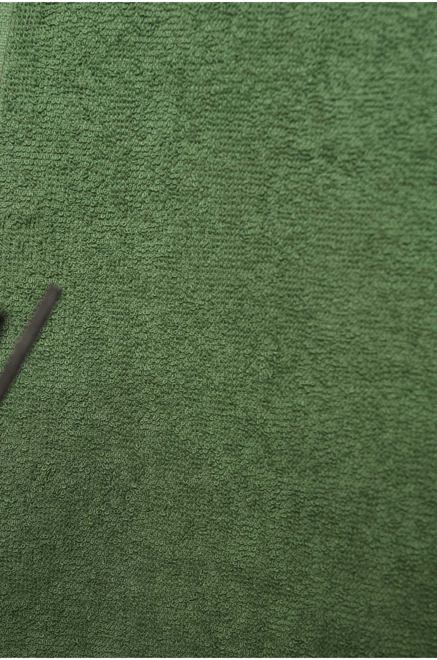 Салфетка кухонная махровая зеленого цвета 182128