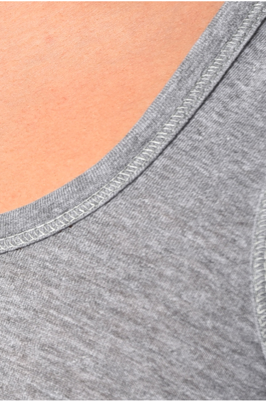 Майка чоловіча однотонна сірого кольору 182133