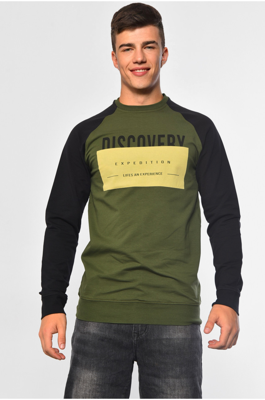 Світшот чоловічий кольору хакi 802 182147