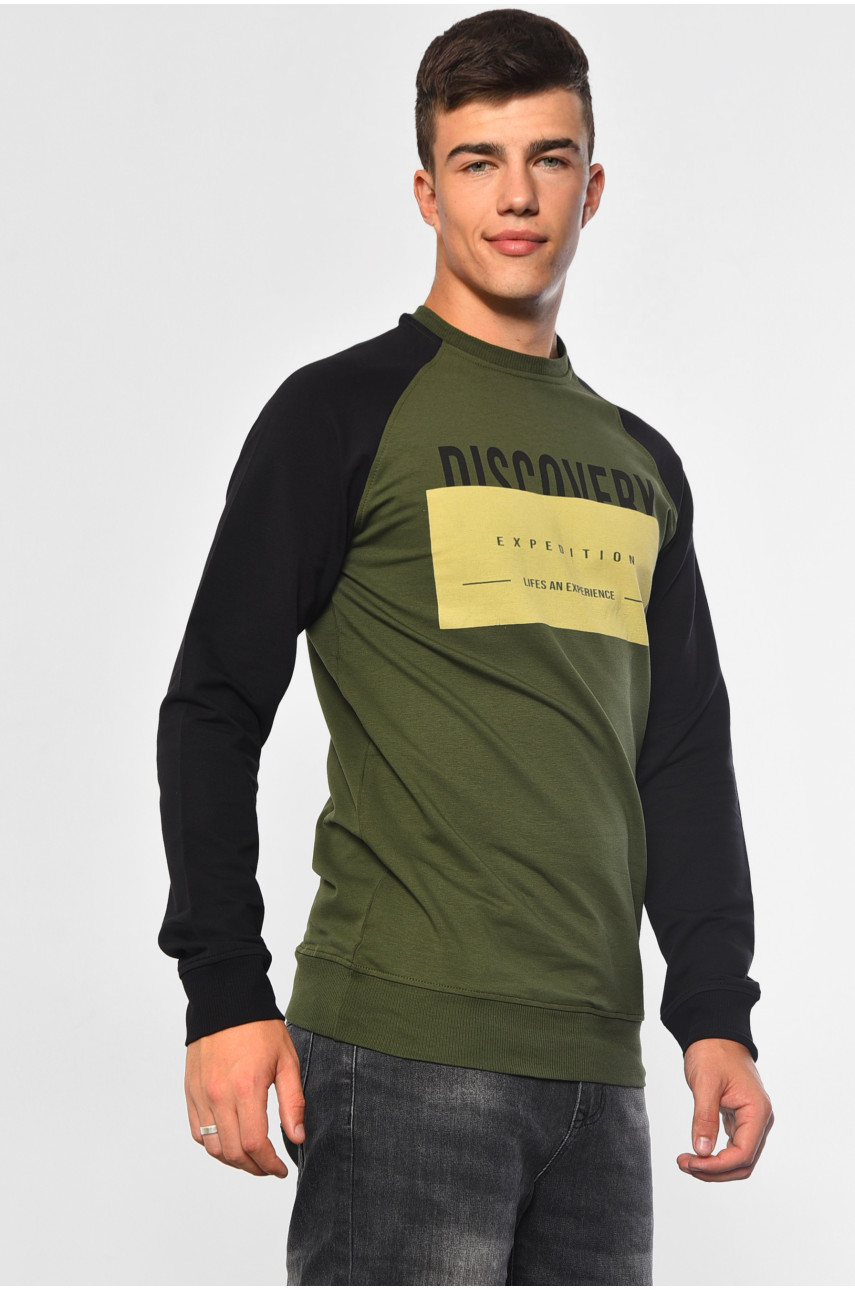 Світшот чоловічий кольору хакi 802 182147