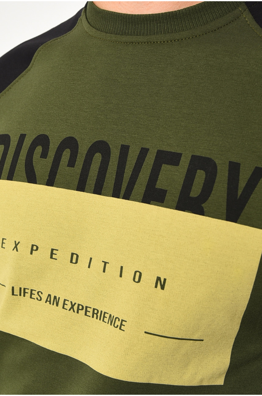 Світшот чоловічий кольору хакi 802 182147