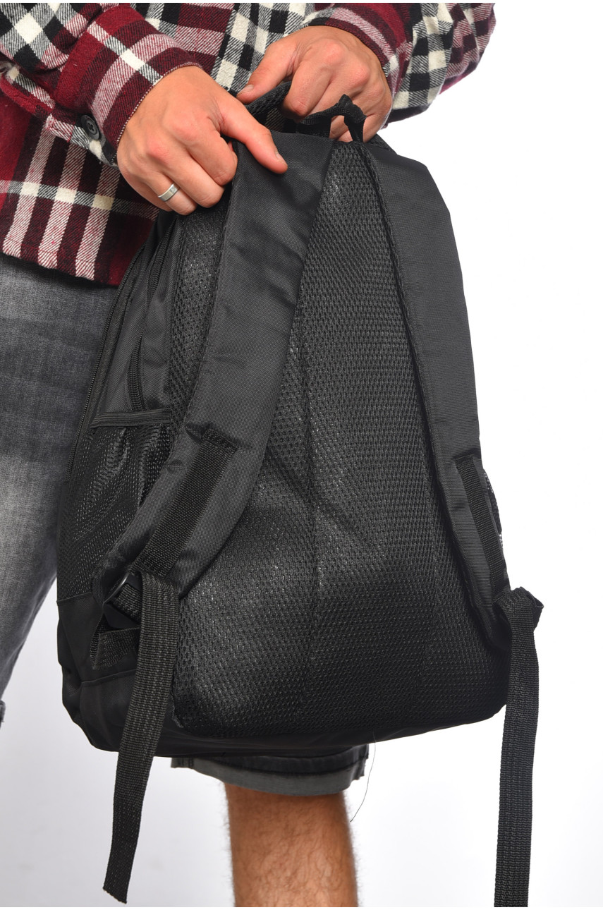 Рюкзак мужской спортивный черного цвета 6293 182223 Рюкзак мужской спортивный черного цвета 6293 182223