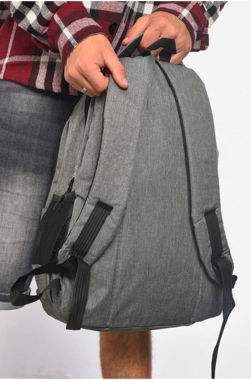 Рюкзак чоловічий спортивний сірого кольору 6298 182231