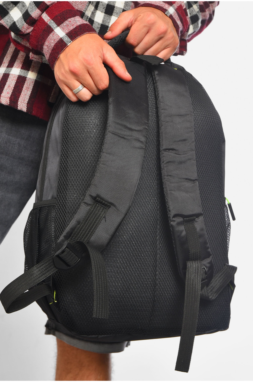Рюкзак мужской спортивный черного цвета 2224 182242 Рюкзак мужской спортивный черного цвета 2224 182242