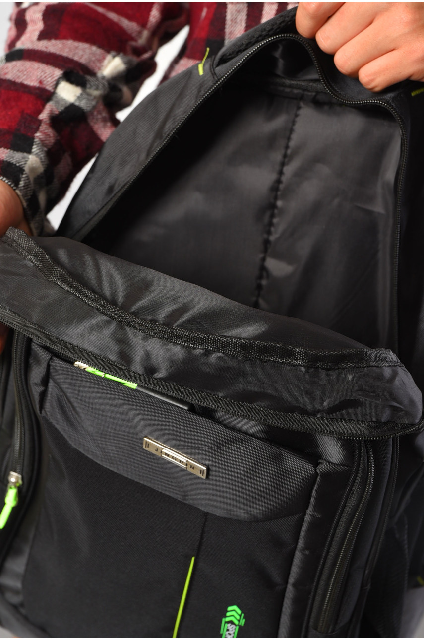 Рюкзак мужской спортивный черного цвета 2224 182242 Рюкзак мужской спортивный черного цвета 2224 182242