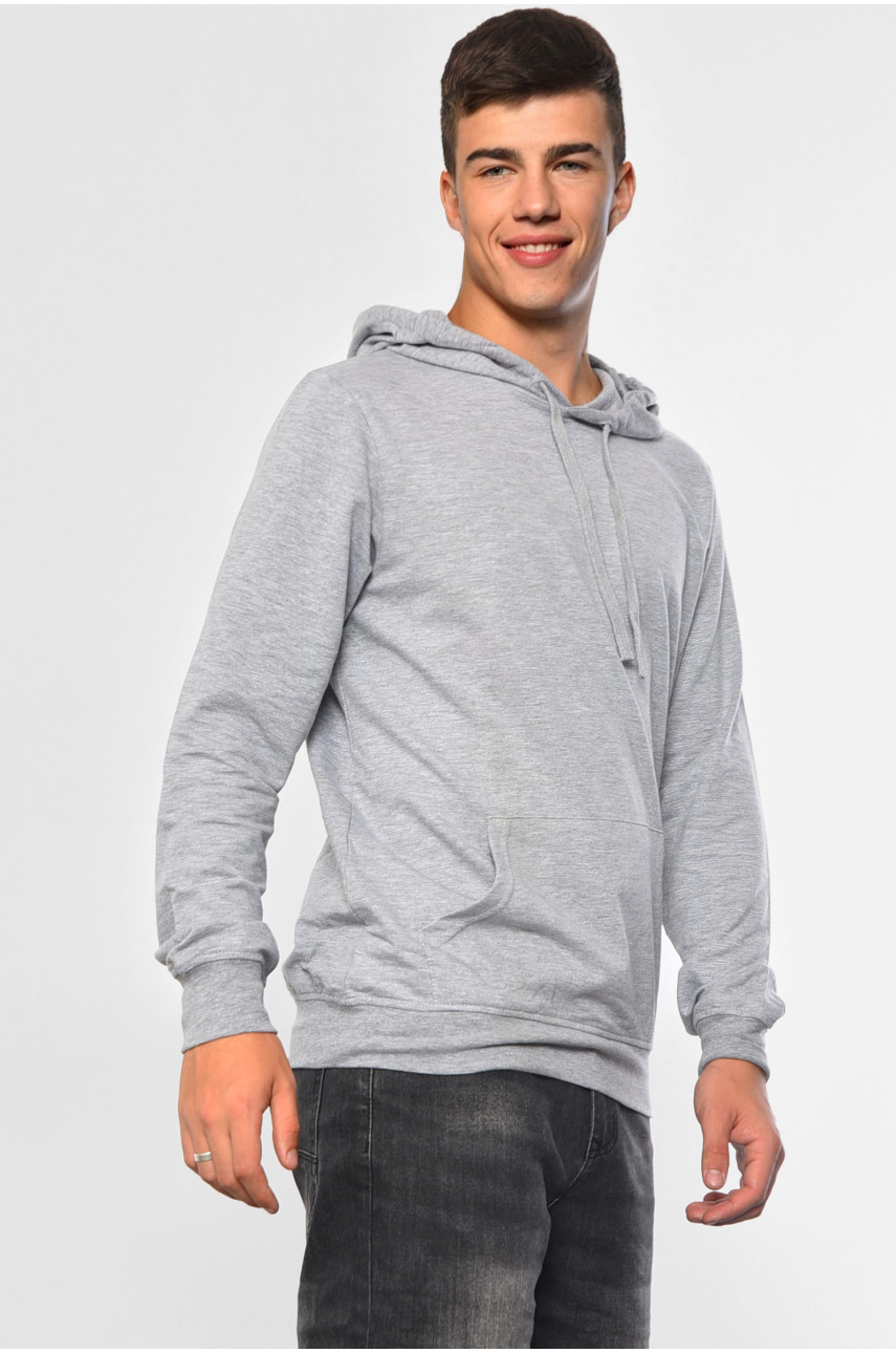 Худі чоловіче світло-сірого кольору 714 182309