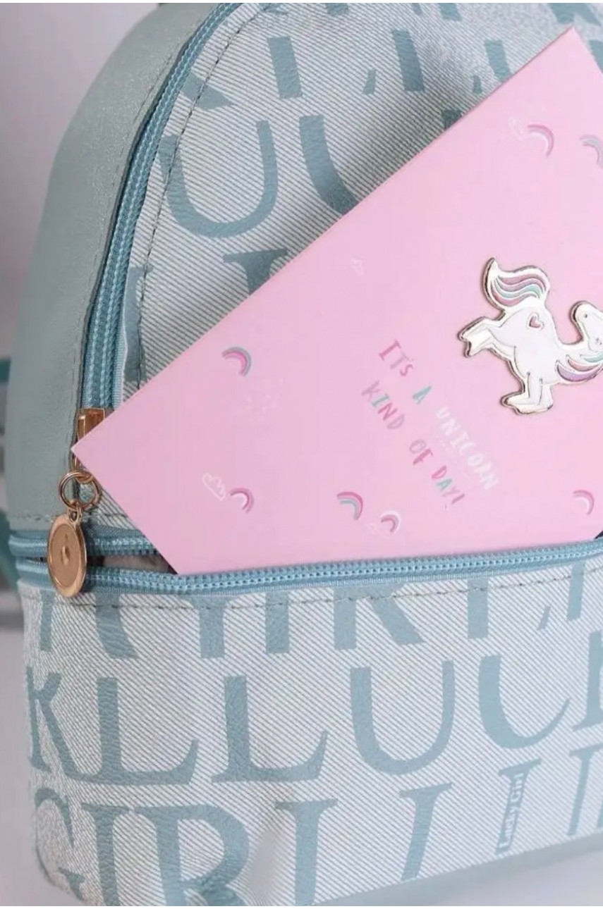 Рюкзак жіночий блакитного кольору FM-40118 182342 Рюкзак жіночий блакитного кольору FM-40118 182342