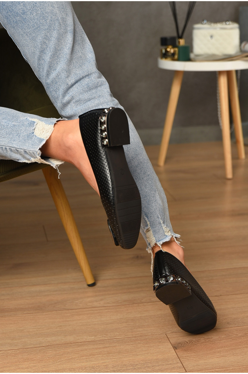 Балетки жіночі чорного кольору 273-26 182363